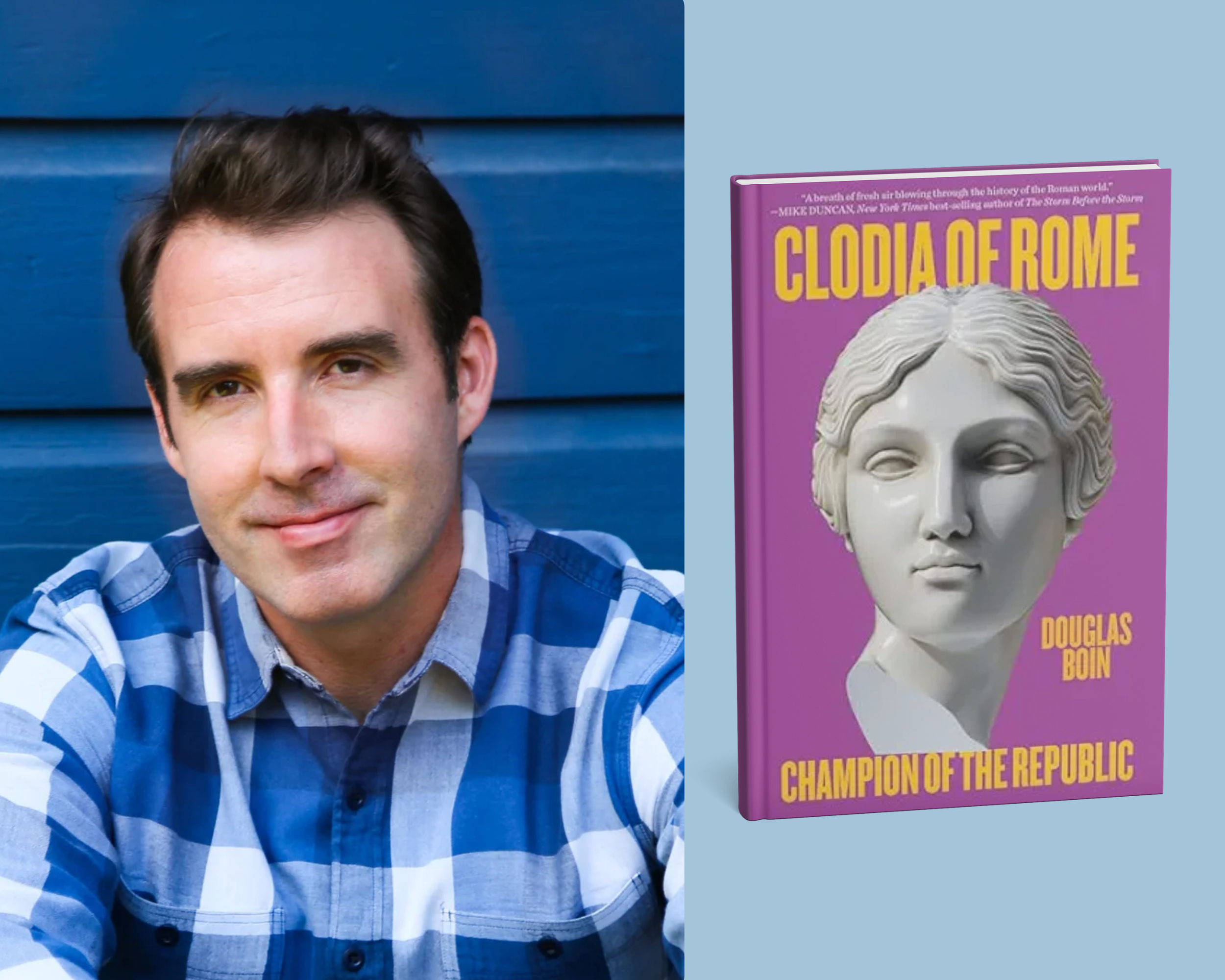 doug boin and his newest book CLODIA OF ROME