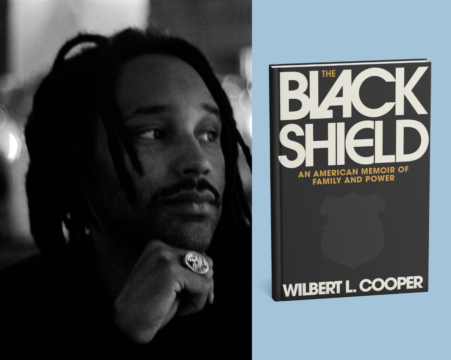 Speaker and author Wilbert L. Cooper and his book The Black Shield
