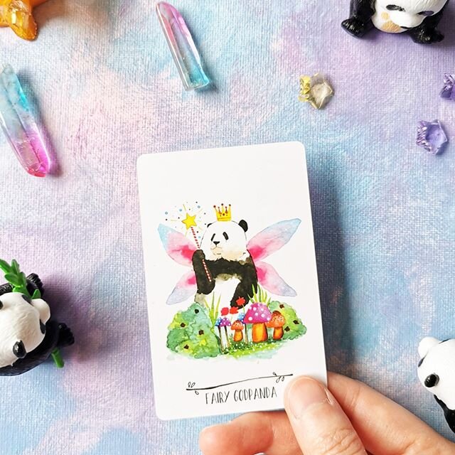 🦋🐼 The Fairy Godpanda Insists on Making All Your Dreams Come True⁠
⁠
Illustrated by @celialibelle_illustrations! 💖💖⁠
.⁠
.⁠
&quot;What do you mean, you don't need my help? That's your RESISTANCE talking and move - MOVE - I SAY MOVE!!&quot; *wonks 