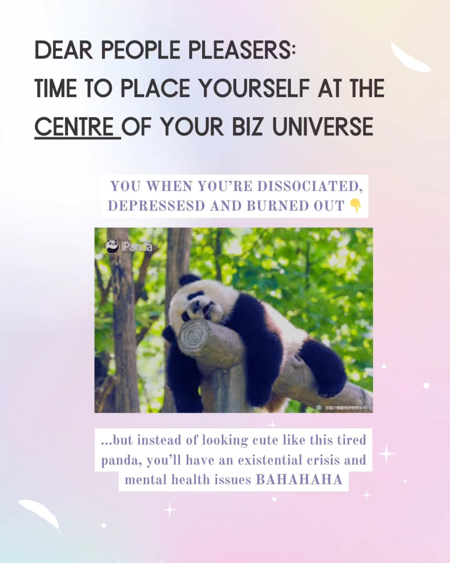 Low-key an adjacent guide to not burnout too. 
 
If you're constantly burning out it's not because you don't know how to manage your energy, stress or workload...

It's because you're trying to keep a persona that is NOT a reflection of your authenti