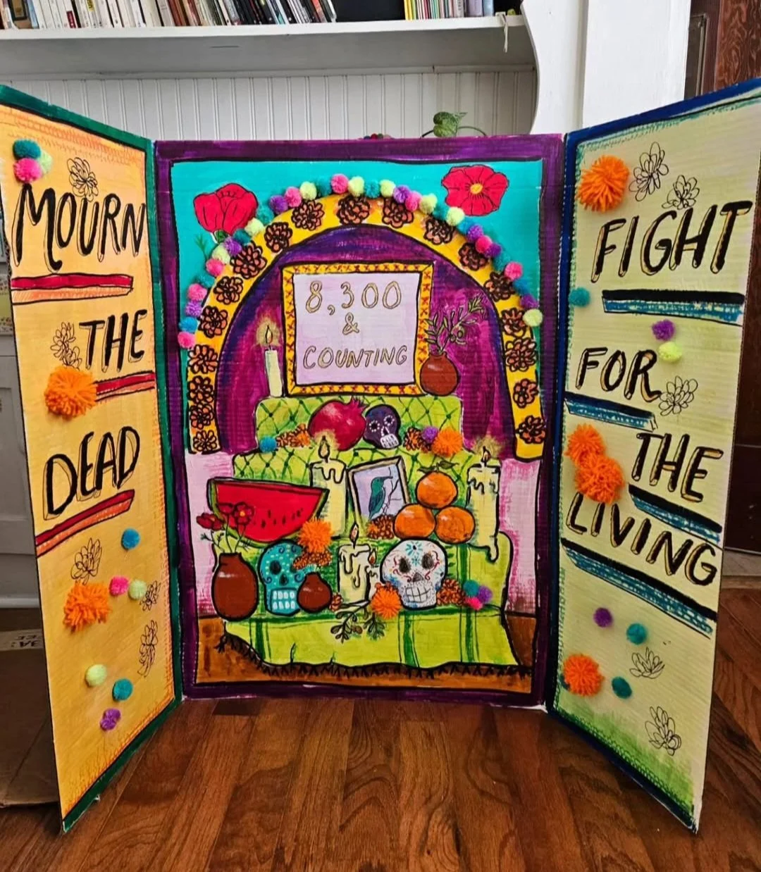 mourn the dead, 2023 - mixed media