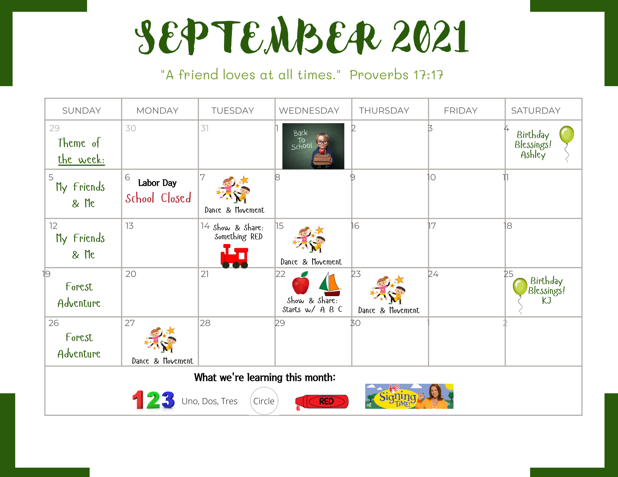 Childcare parent resources in Mercer County — Grow-Ville Community Day  School