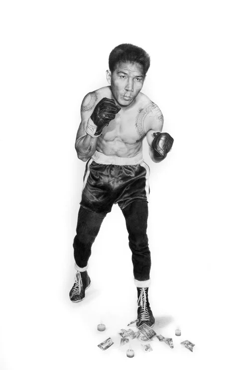 AMERICA'S FINEST 2012 graphite on paper 40 x 26 inches