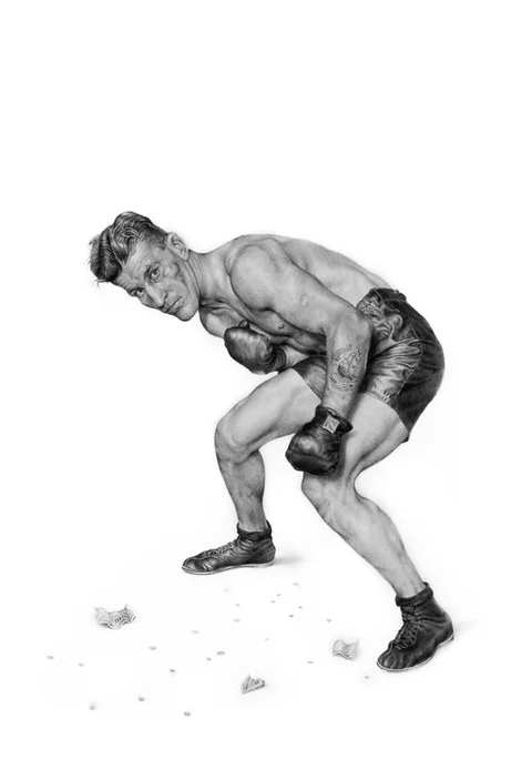 AMERICA'S FINEST 2012 graphite on paper 40 x 26 inches