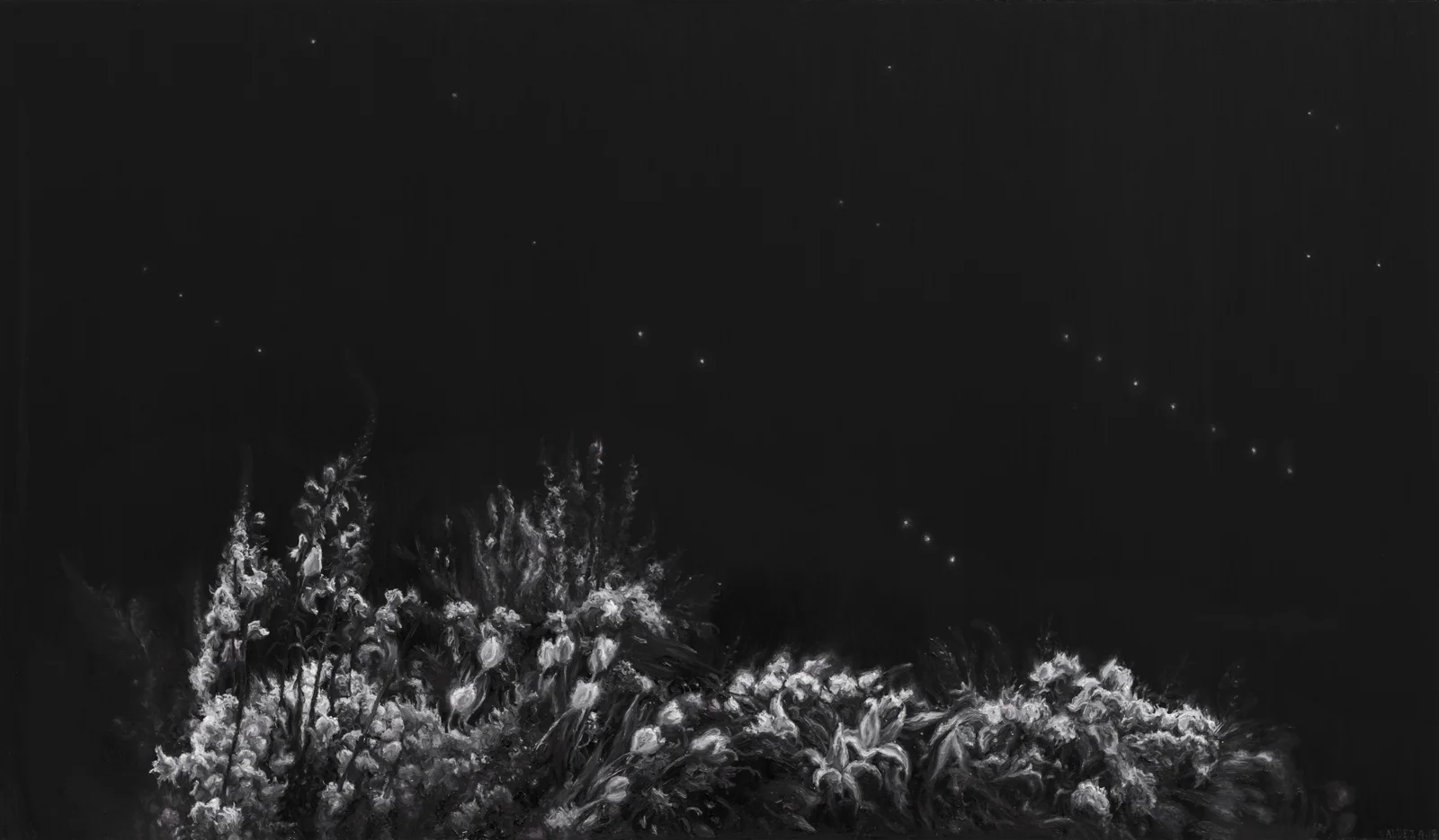 Dream Baby Dream (6) 2018 oil on paper 42 x 72 inches