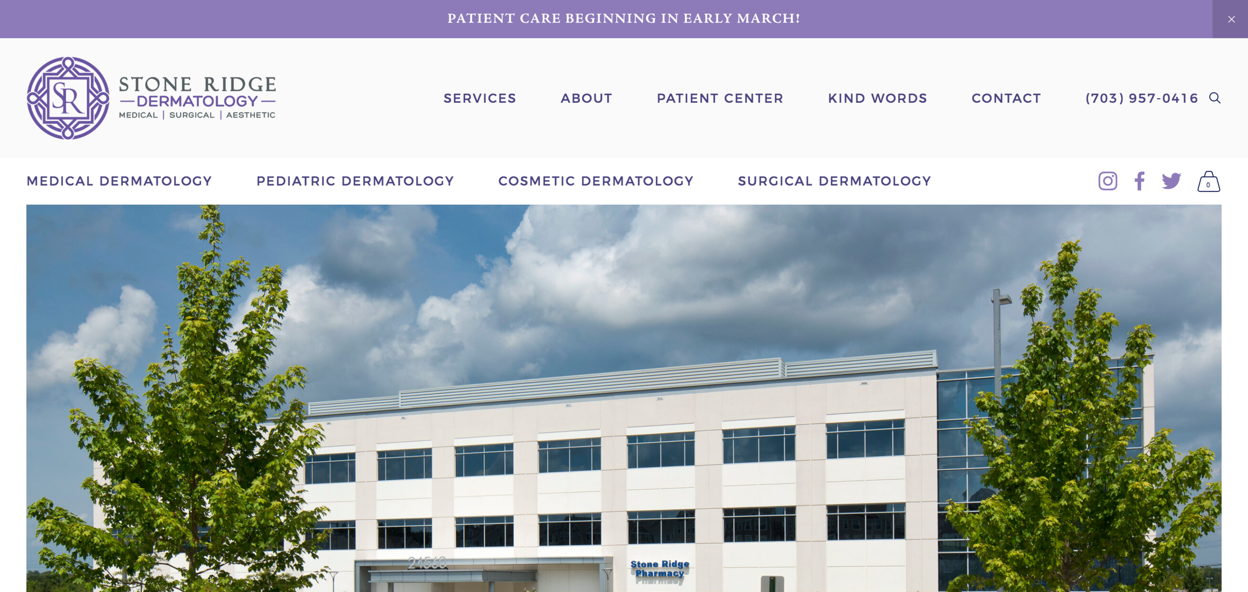 Portfolio: Stone Ridge Dermatology About Page