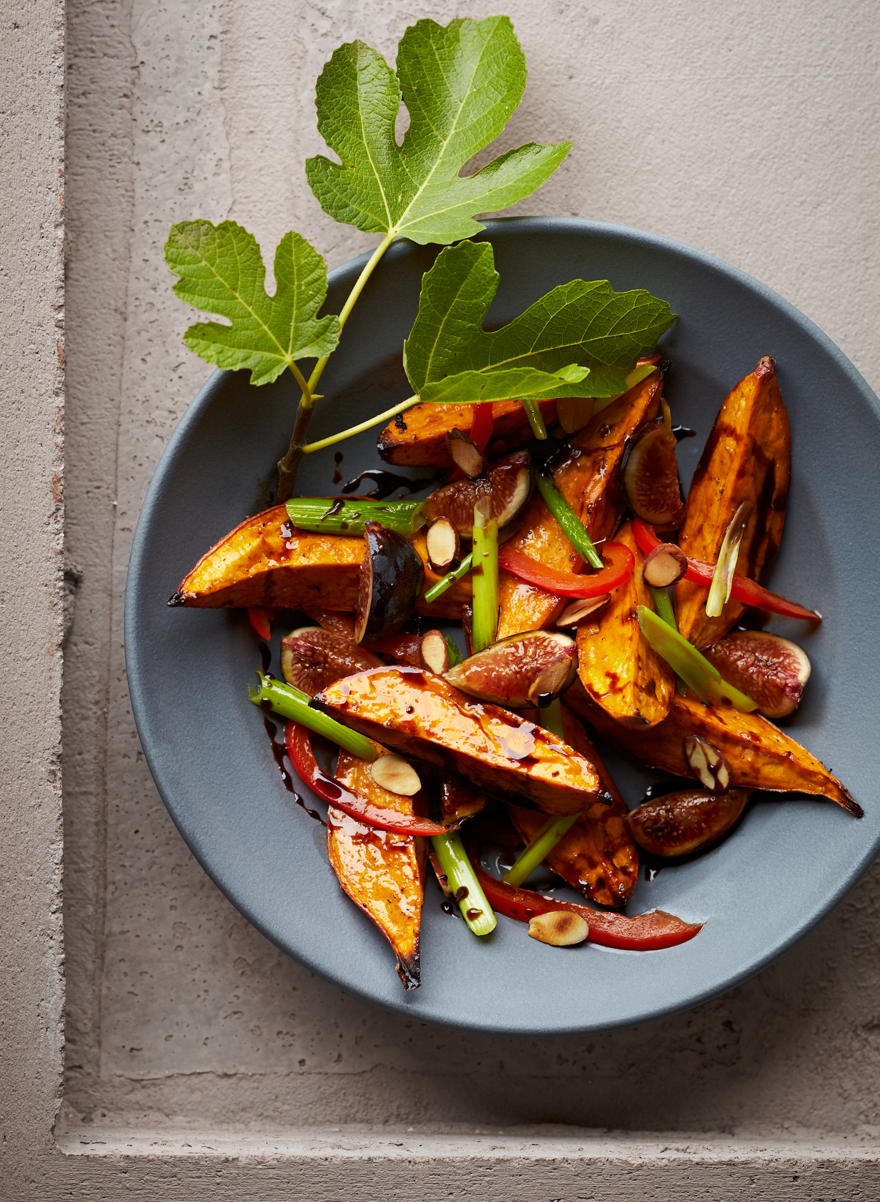 Grilled Sweet Potato and Fall Fig Salad