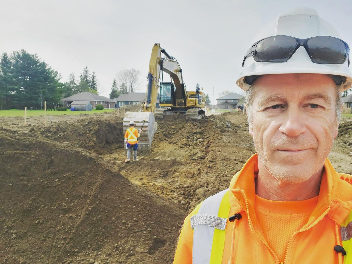 Our Senior Inspector, Owen, is in the field and inspecting our John Street Extension project in Glencoe. Works certainly are moving along out there! A couple fun things to know about Owen: he loves motorcycles, his daughters and his dog, and he has t