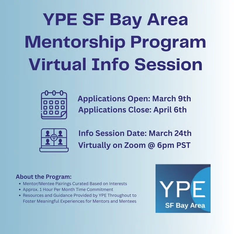 YPE SF Bay Area Mentorship Program 2026 Virtual Info Session