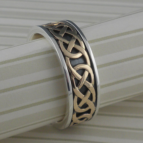 Celtic Ring - Men's Celtic Warrior Shield Wedding Ring - Extra Wide at  IrishShop.com | WED34