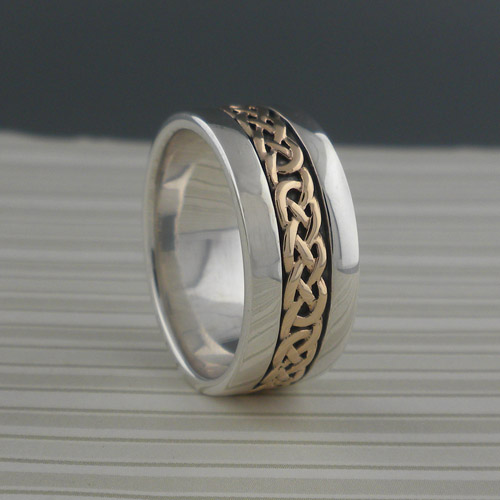 Wide Celtic Knot Wedding Ring