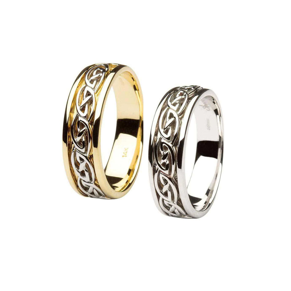 14K Celtic Knot Wedding Ring