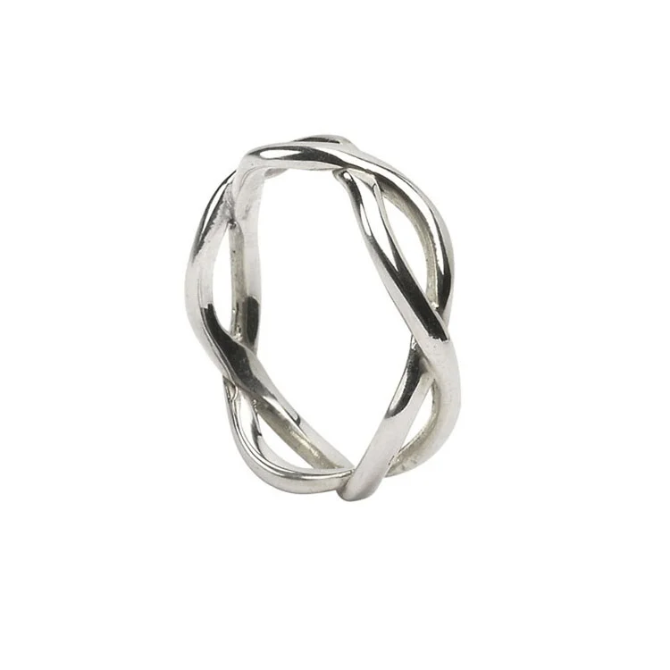 Men's Sterling Silver Celtic Infinity Knot Wedding Ring