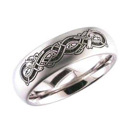 Celtic Hound Wedding ring