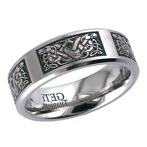 Double Celtic Hound Wedding Ring