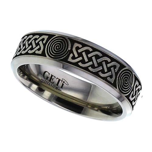 Celtic Sprial and Knot Wedding ring