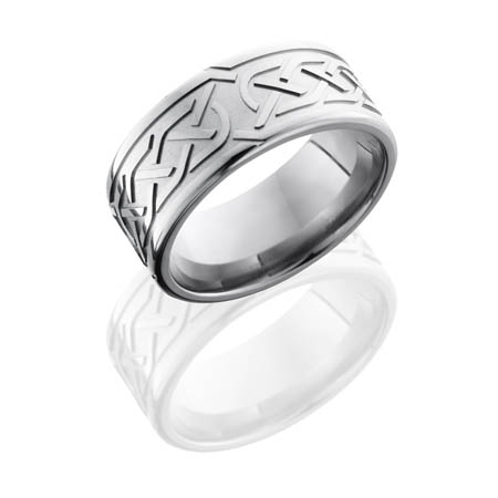 Wide Celtic Knot Wedding Ring