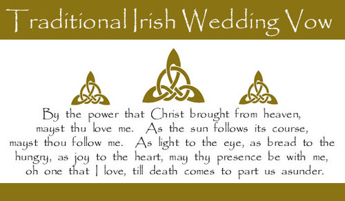 Irish & Celtic Wedding Toasts and Wedding Blessings — Unique Celtic Wedding  Rings