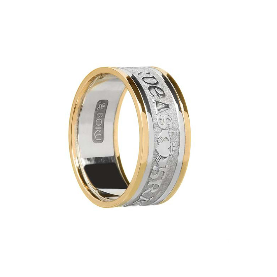 Men's Gaelic Claddagh Wedding Ring