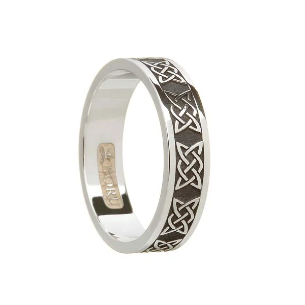 Ladies Sterling Silver Celtic Lover's Knot Wedding Ring