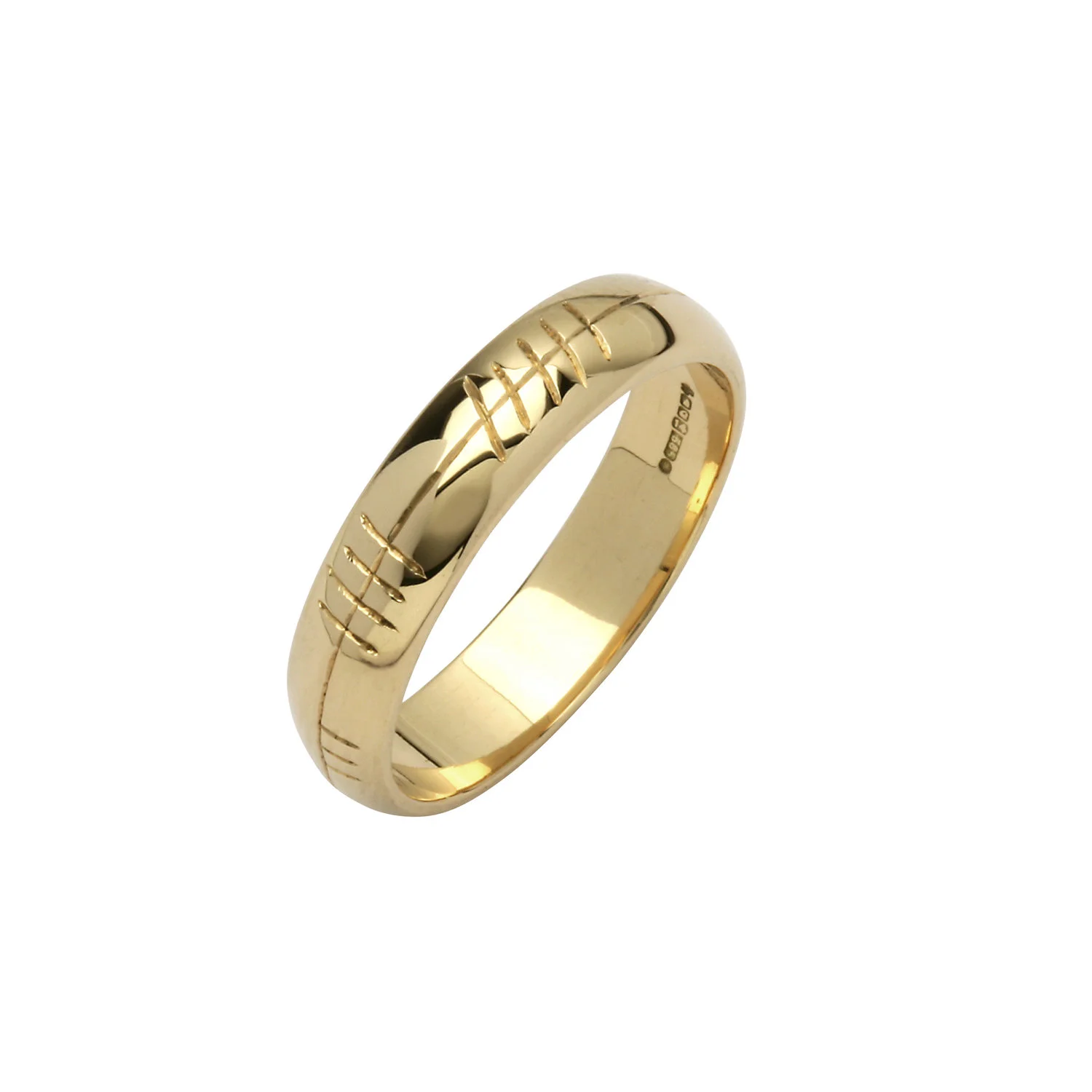 Ladies Custom Ogham Wedding Ring by FADO