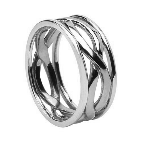 Infinity Plain Platinum Ring for Men JL PT 459