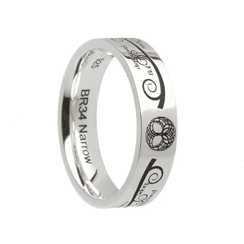 Sterling Silver Celtic Tree of Life Wedding Ring
