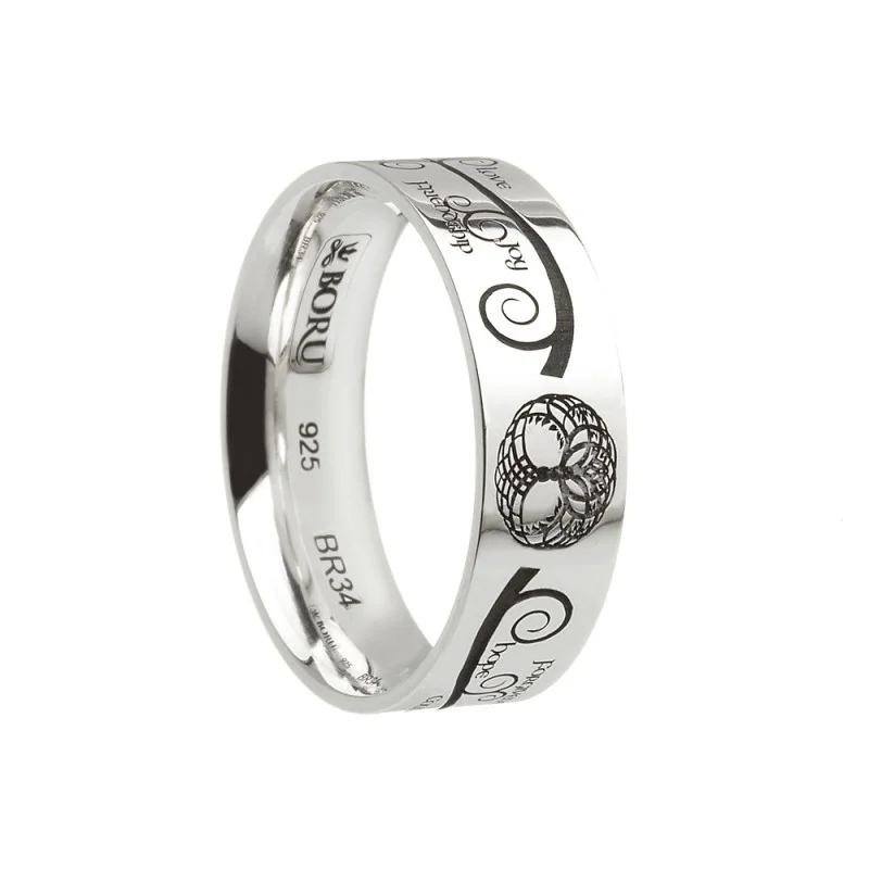 Sterling Silver Celtic Tree of Life Wedding Ring