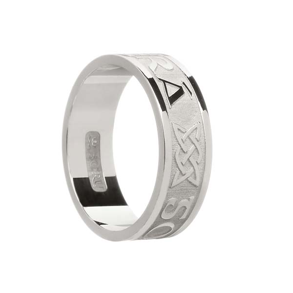 Men's Gra Go Deo Wedding Ring — Unique Celtic Wedding Rings
