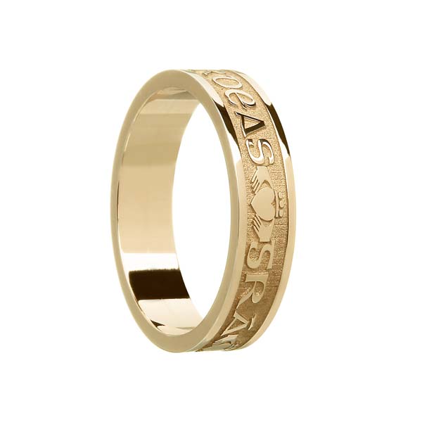 Ladies Gaelic Claddagh Wedding Ring
