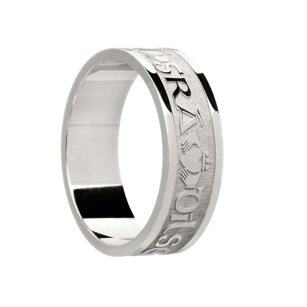 Men's Gaelic Claddagh Wedding Ring