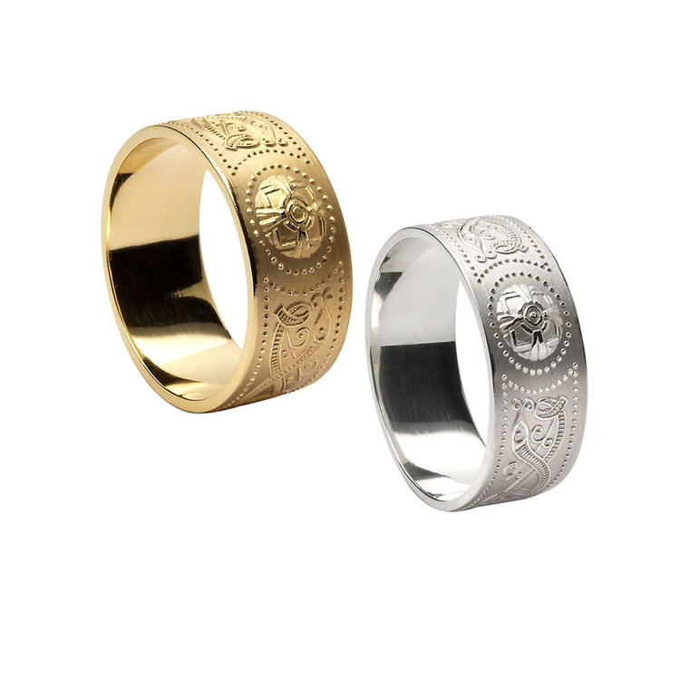 9.2 mm Celtic Warrior Shield Wedding Ring