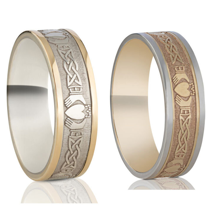 6.5 mm Celtic Claddagh Wedding Ring