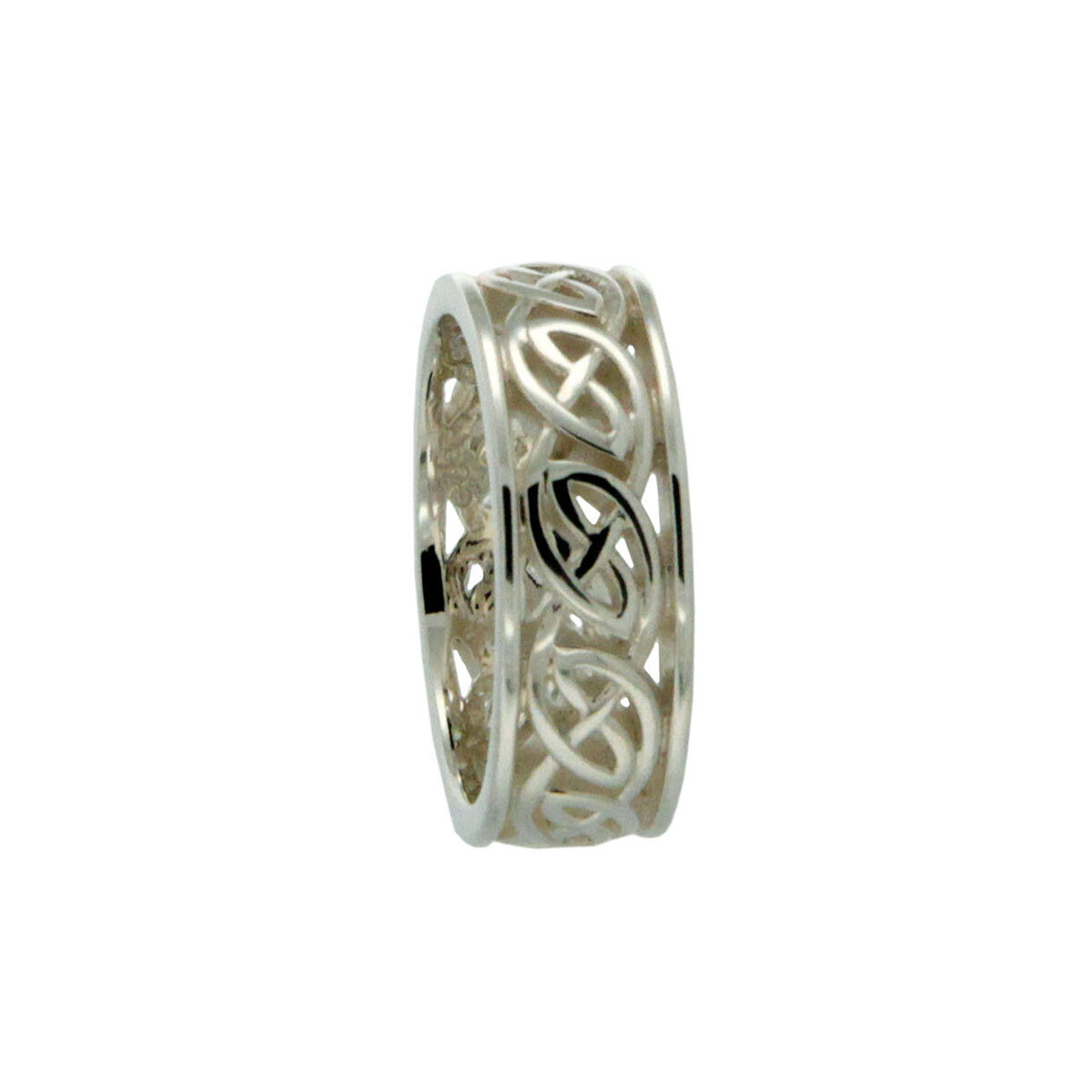 Sterling Silver Ness Celtic Knot Wedding Ring