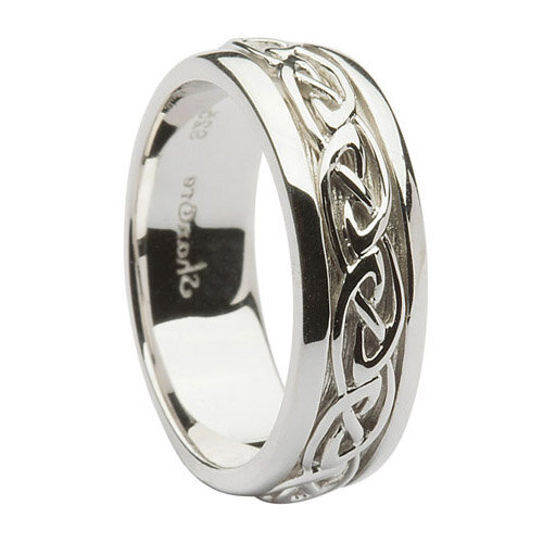 Silver Men's Celtic Knot Wedding Ring
