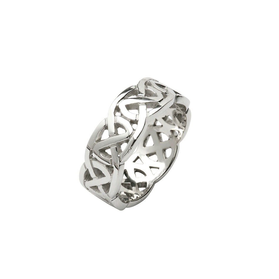 Ladies Sterling Silver Celtic Knot Wedding Ring
