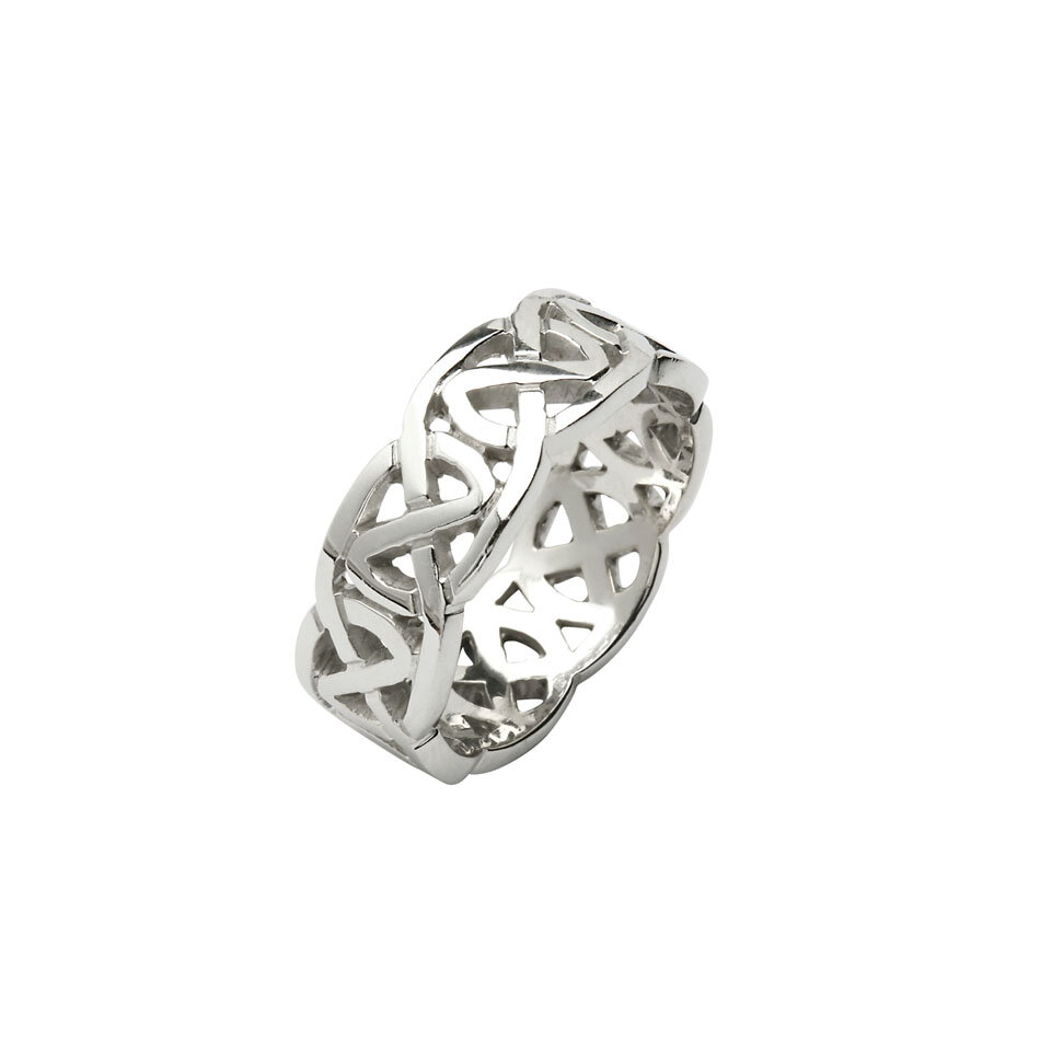 Men's Sterling Silver Celtic Knot Wedding Ring