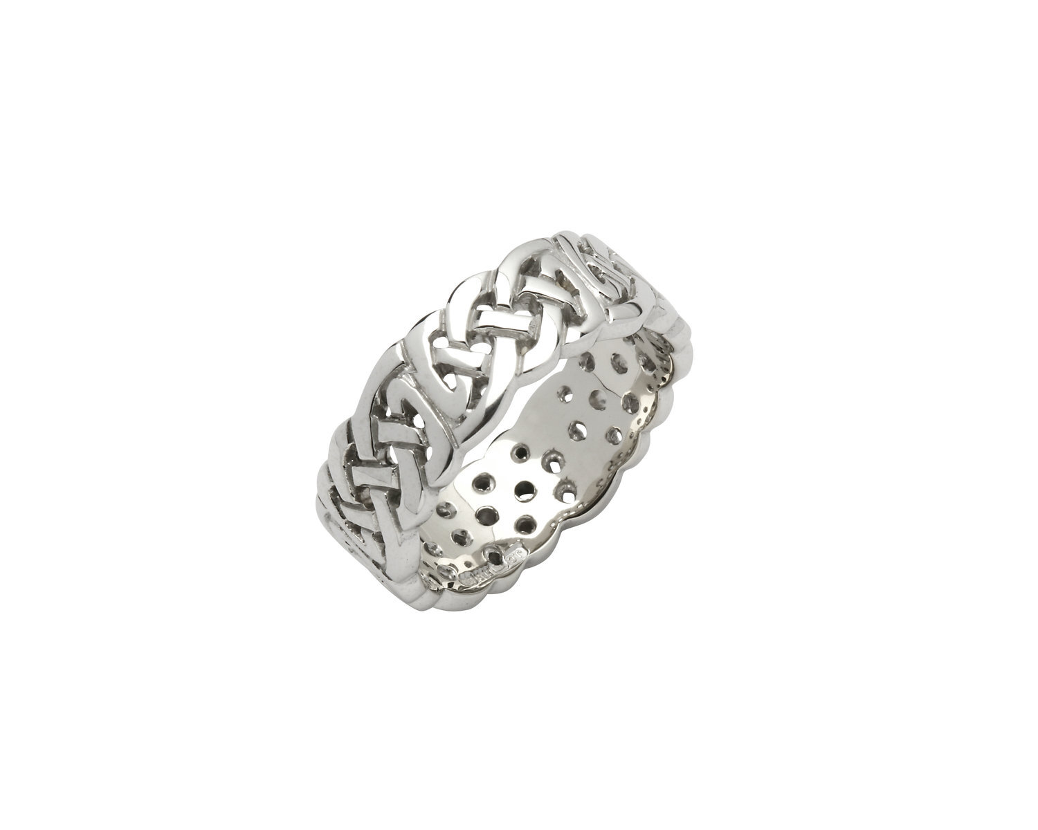 Ladies &amp; Men's Sterling Silver Celtic Knot Wedding Ring