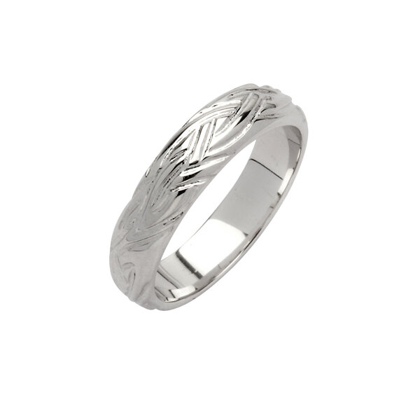 Ladies Sterling Silver Celtic Livia Wedding Ring