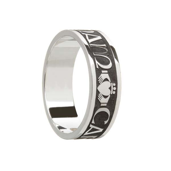 Men's Sterling Silver Mo Anam Cara Wedding Ring