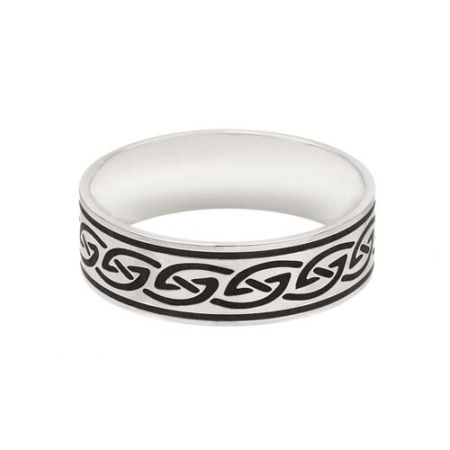 Sterling Silver Celtic Knot Wedding Ring