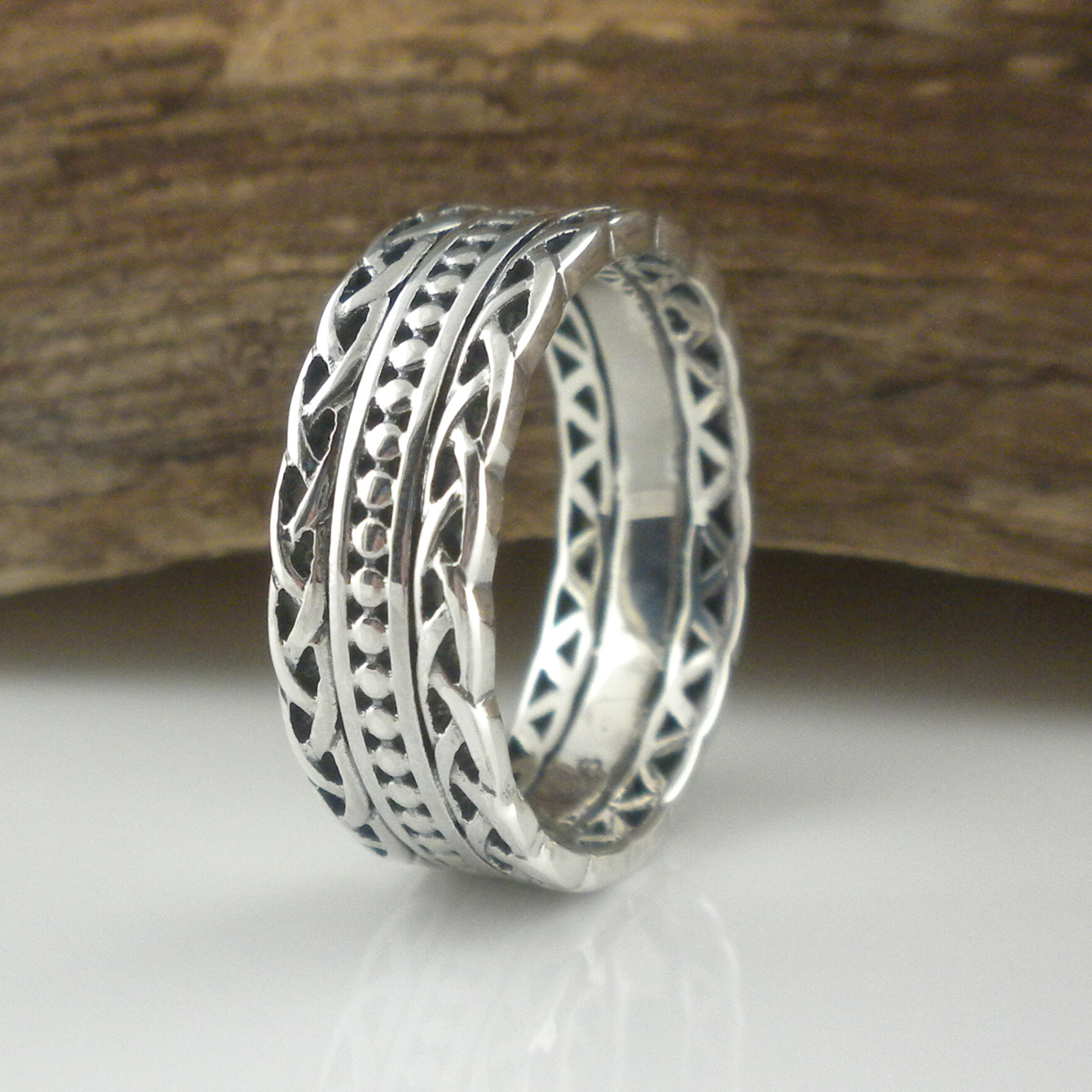 Sterling Silver Celtic Knot Wedding Ring