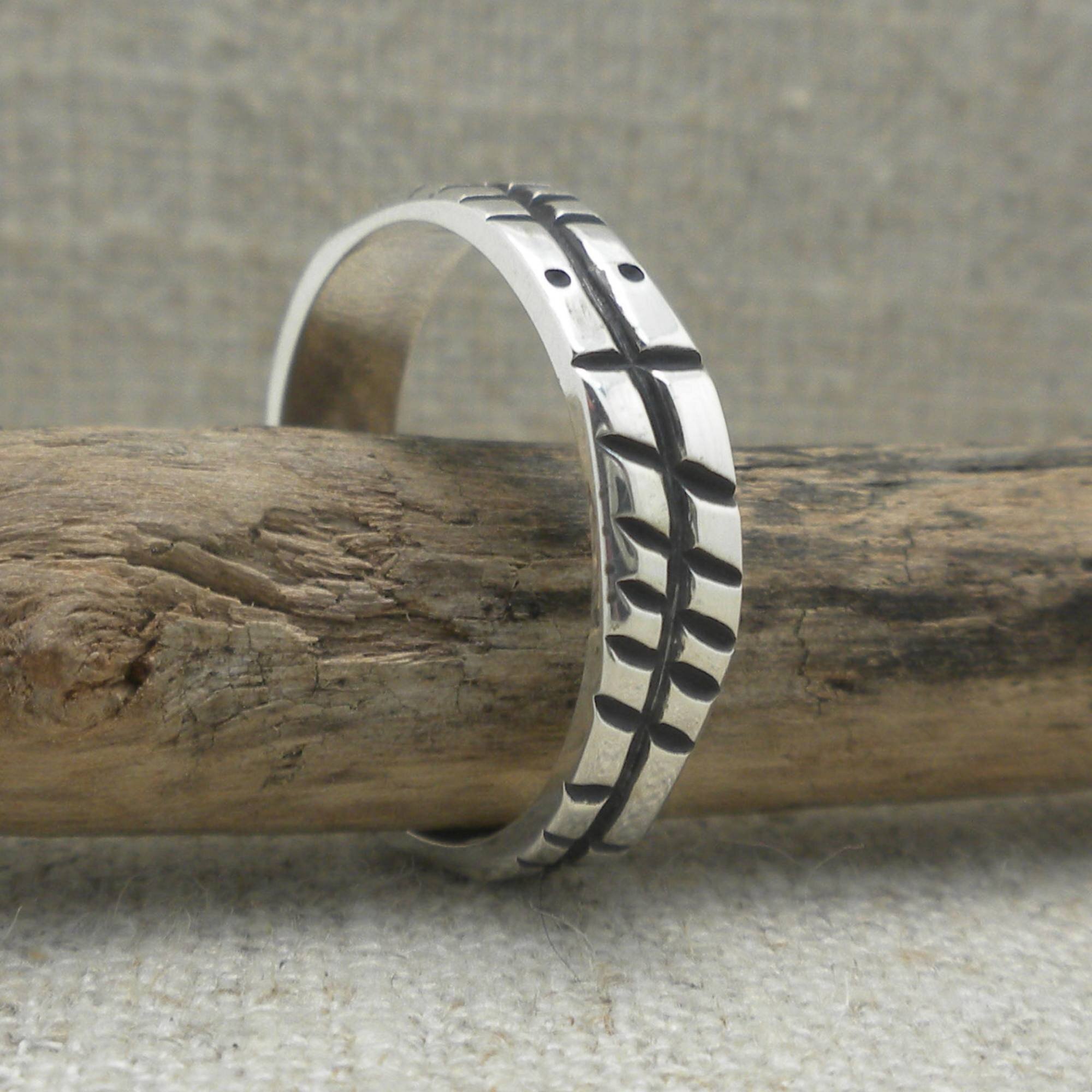 Irish Made Ogham Wedding Ring