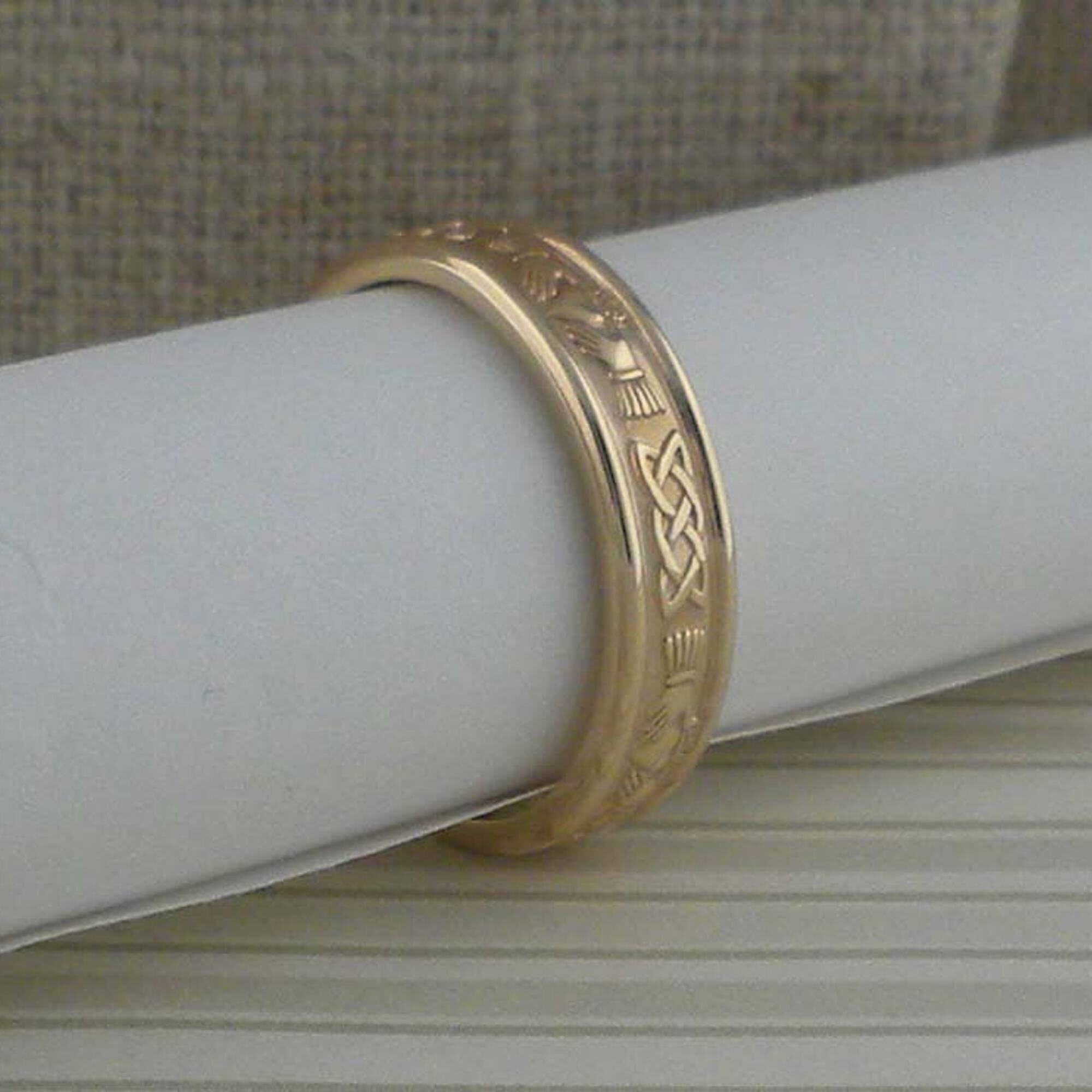 Corrib Claddagh Wedding Ring by FADO