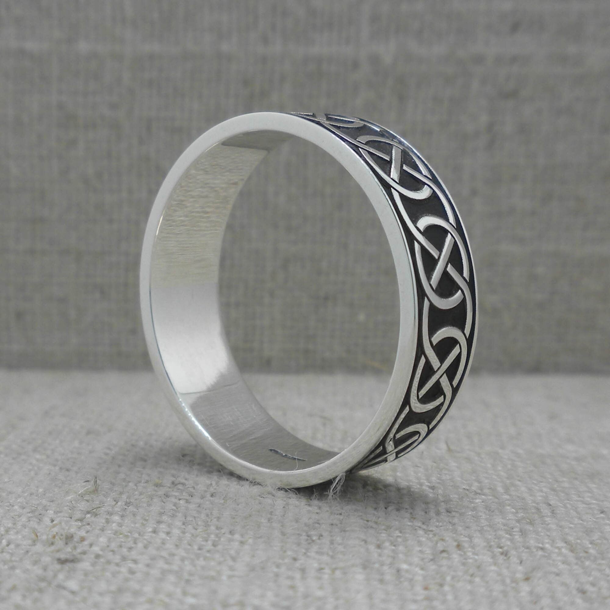 Sterling Silver Celtic Wedding Ring