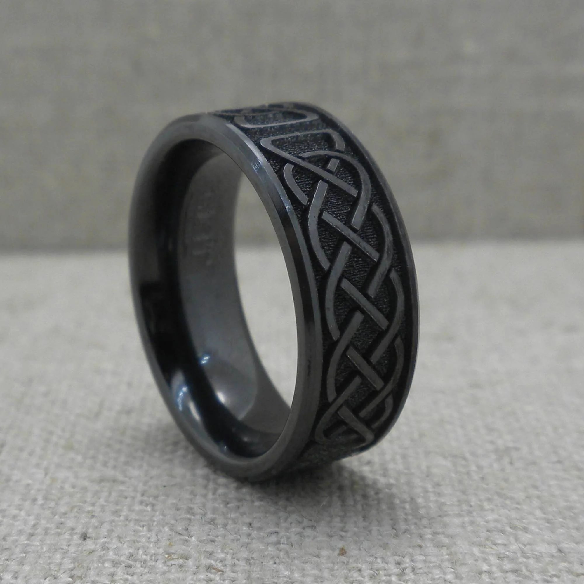 Mens Celtic Knot Ring Mens Diamond Celtic Knot Ring With Surprise