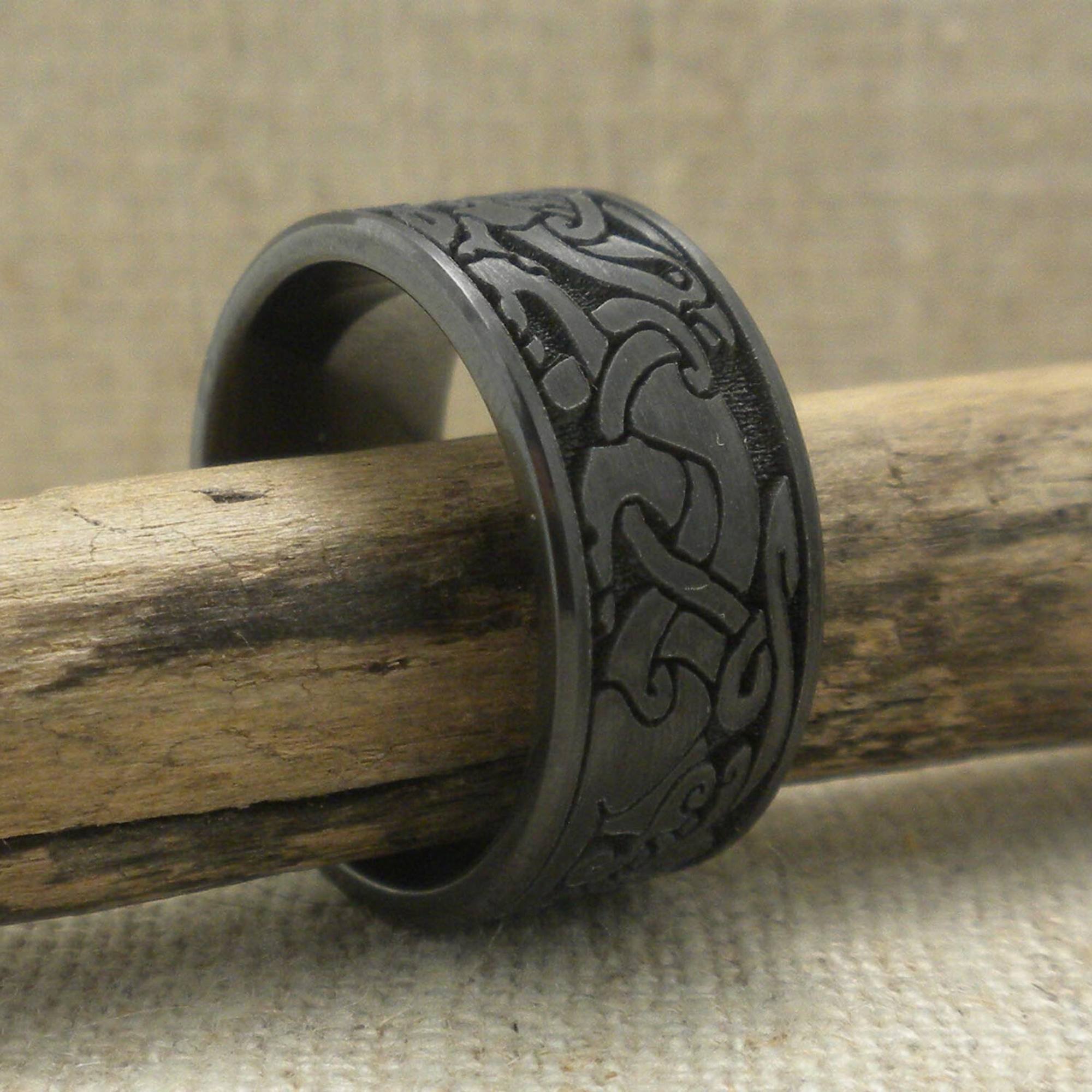 Celtic Art Work Wedding Ring