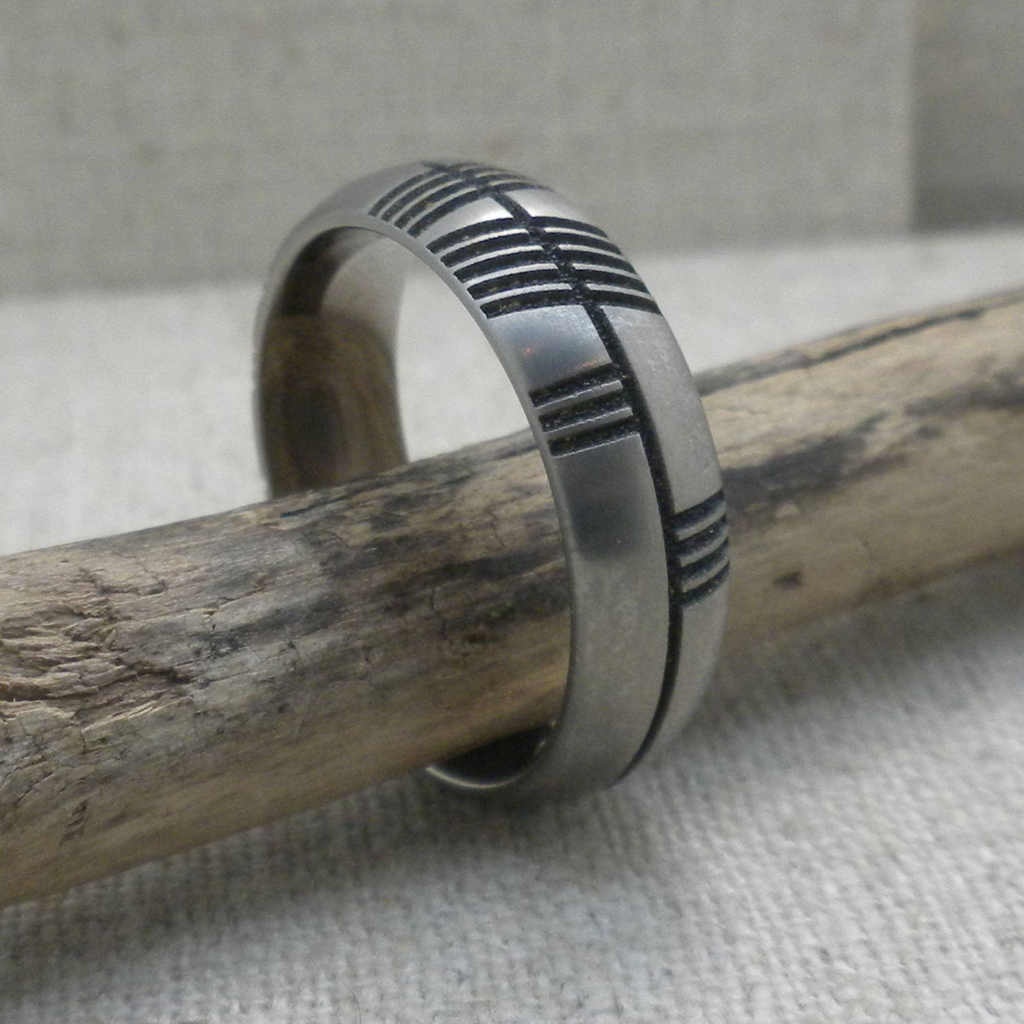 Ogham Wedding Ring