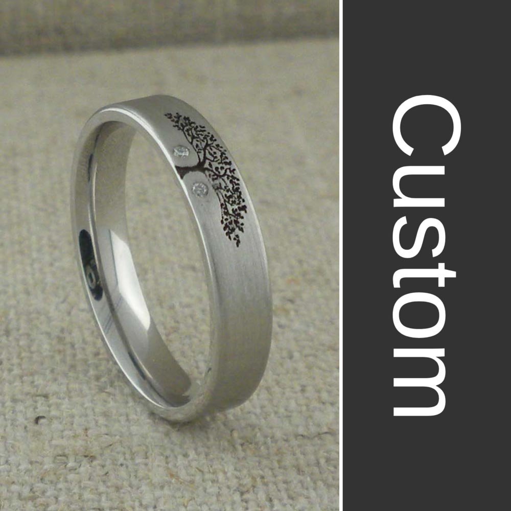 Custom Tree of Life Wedding Ring