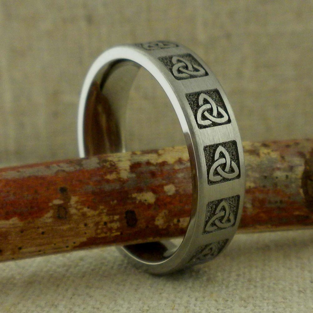 Custom Celtic Trinity Knot Wedding Ring